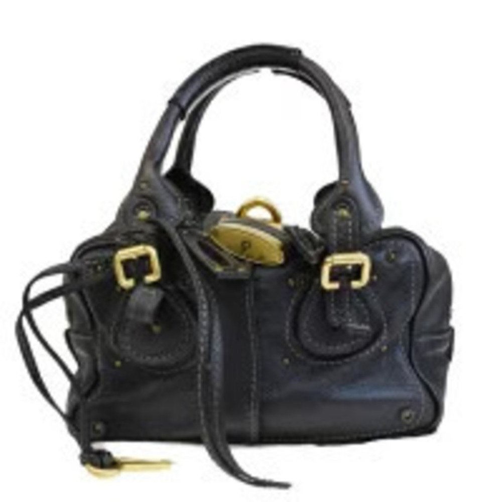 Chloe Paddington Handbag Brown Leather Padlock